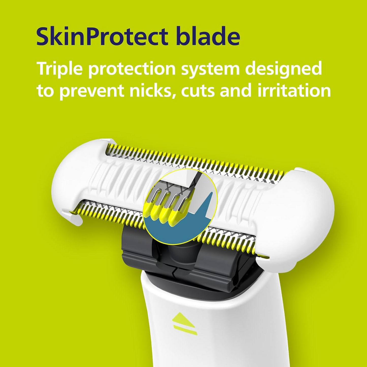 Waterproof OneBlade Groomer for Pubic & Body Hair – Trim & Shave with Extra Skin Protection