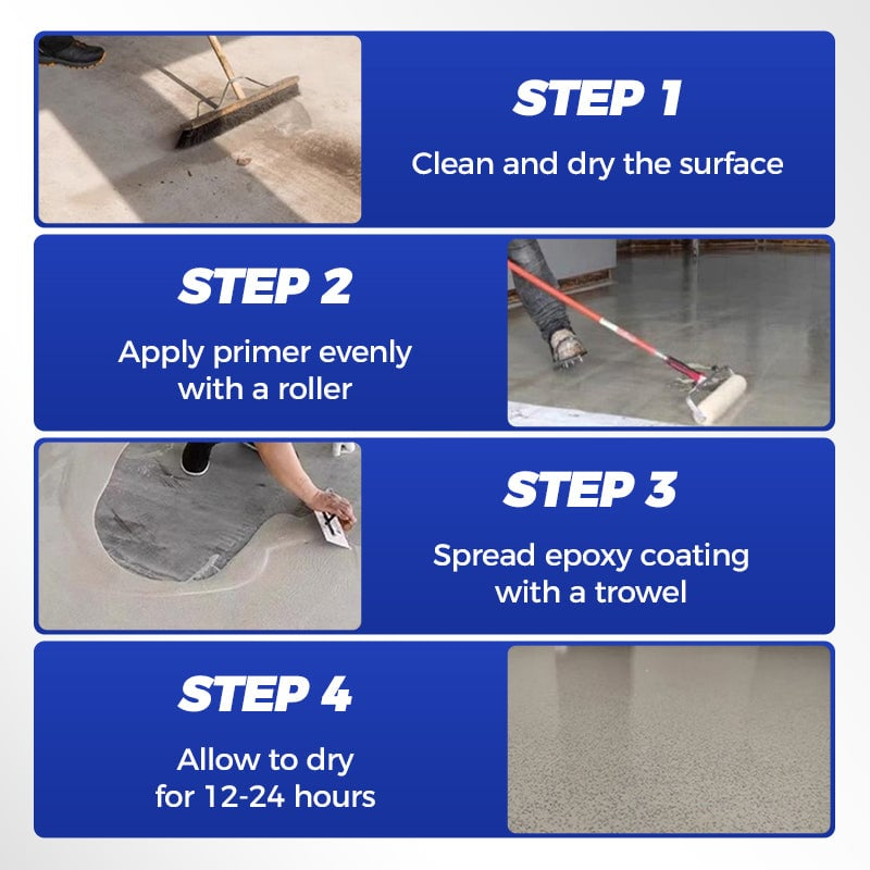 High-Gloss Epoxy Floor Coating – Marble Finish, Durable & Waterproof Surface Protection