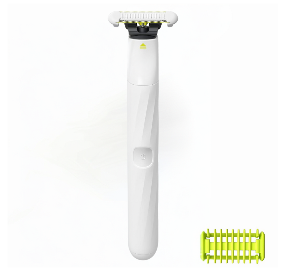 Waterproof OneBlade Groomer for Pubic & Body Hair – Trim & Shave with Extra Skin Protection