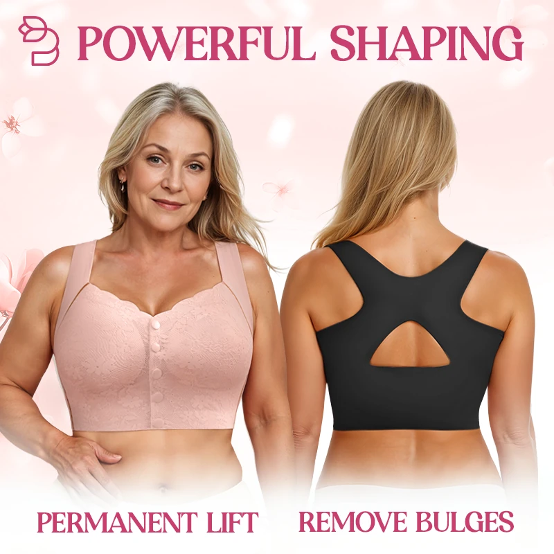 Front Closure Posture Corrector Bra – Comfy Shaping Support, Wire-Free