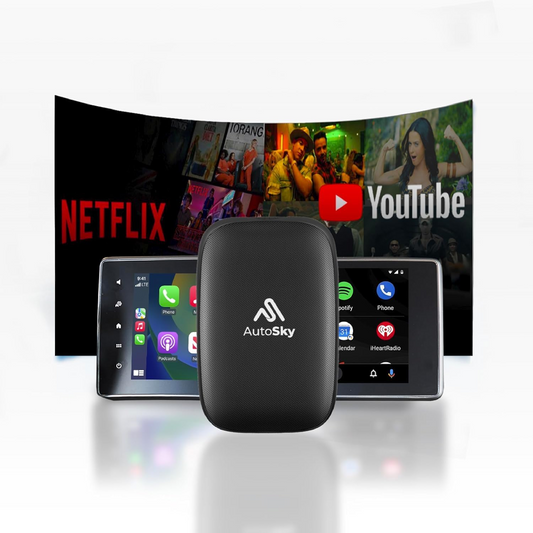 Wireless CarPlay and Android Auto AI Box Lite for Factory Wired CarPlay Cars – Supports Netflix, YouTube, and Wireless Streaming (Hotspot Required)