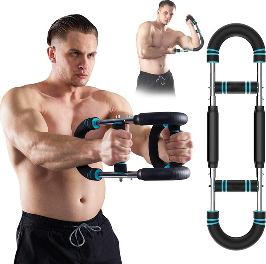 Twister Arm Exerciser – Adjustable Spring Workout Bar for Forearms, Triceps, Chest, and Full Body Strengthening, Portable Home Fitness Equipment