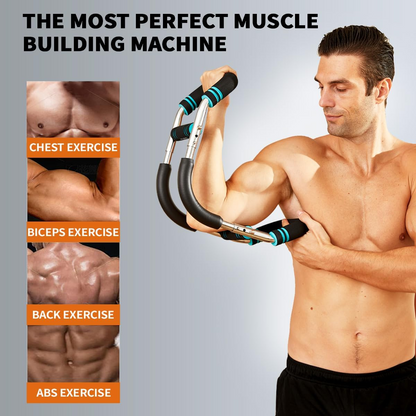 Twister Arm Exerciser – Adjustable Spring Workout Bar for Forearms, Triceps, Chest, and Full Body Strengthening, Portable Home Fitness Equipment