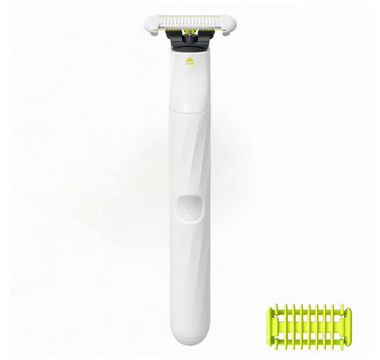 Waterproof OneBlade Groomer for Pubic & Body Hair – Trim & Shave with Extra Skin Protection