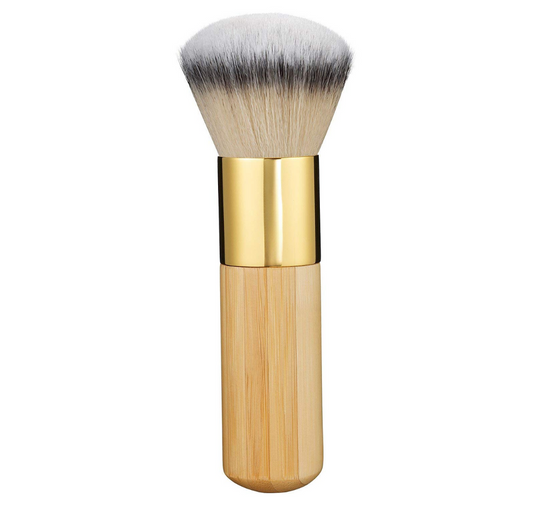 Airbrush Finish Bamboo Foundation Brush – Soft Bristles for Seamless Blending & Buffing